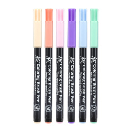 Koi Coloring Brush Pen 6-set Sweets ryhmässä Kynät / Kirjoittaminen / Finelinerit @ Pen Store (125584)