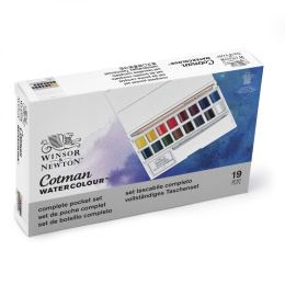 Cotman Akvarellivärit Deluxe Sketchers Pocket Box ryhmässä Taiteilijatarvikkeet / Värit / Akvarellivärit @ Pen Store (125826)