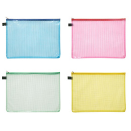 Vetoketjullinen pussi Mesh A4 ryhmässä Taiteilijatarvikkeet / Muut taidetarvikkeet / Säilytys @ Pen Store (126512_r)