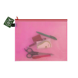 Vetoketjullinen pussi Mesh A4 ryhmässä Taiteilijatarvikkeet / Muut taidetarvikkeet / Säilytys @ Pen Store (126512_r)