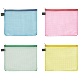 Vetoketjullinen pussi Mesh A5 ryhmässä Taiteilijatarvikkeet / Muut taidetarvikkeet / Säilytys @ Pen Store (126516_r)