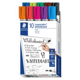 Lumocolor Whiteboard marker 10-pack 2 mm ryhmässä Kynät / Toimisto ja merkkaus / Valkotaulutussit @ Pen Store (126607)