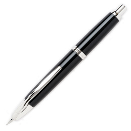 Capless Täytekynä Black/Rhodium Broad ryhmässä Kynät / Fine Writing / Täytekynät @ Pen Store (127728)
