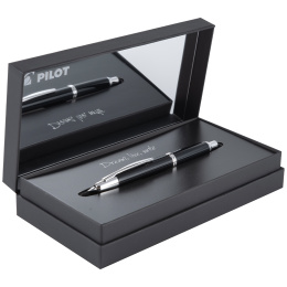 Capless Täytekynä Black/Rhodium Broad ryhmässä Kynät / Fine Writing / Täytekynät @ Pen Store (127728)