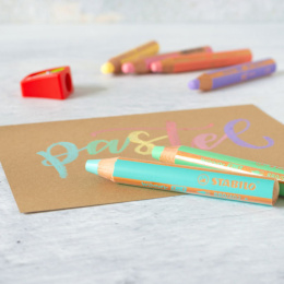 Woody 3-in-1 Värikynät Pastelli 6-setti + teroitin (3v+) ryhmässä Kids / Lastenkynät / Lasten värikynät @ Pen Store (127789)