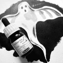 Indian Ink Black 28 ml ryhmässä Taiteilijatarvikkeet / Taiteilijavärit / Tussi ja muste @ Pen Store (128023)