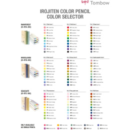 Pencil Irojiten setti Rainforest ryhmässä Kynät / Taiteilijakynät / Värikynät @ Pen Store (128101)