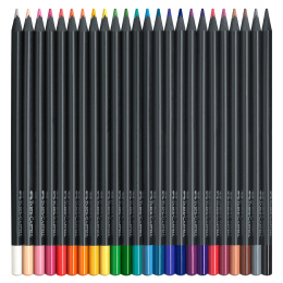 Värikynät Black Edition 24-setti ryhmässä Kynät / Taiteilijakynät / Värikynät @ Pen Store (128254)