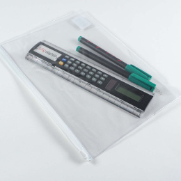 Vetoketjullinen pussi Läpinäkyvä B5 ryhmässä Askartelu ja Harrastus / Järjestää / Kansiot @ Pen Store (128392)