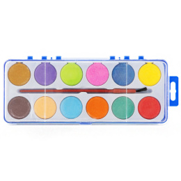 Paint Tablets 12-setti ryhmässä Kids / Lasten askartelu ja värit / Lasten maali / Vesivärit lapsille @ Pen Store (128493)