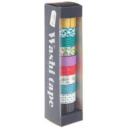 Washi-teippi 10 kpl Foil & Glitter #2 ryhmässä Kids / Hauskaa oppimista / Teippi lapsille @ Pen Store (128585)