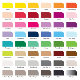 Promarker Brush Essential Collection 48-setti ryhmässä Kynät / Taiteilijakynät / Maalitussit @ Pen Store (128606)