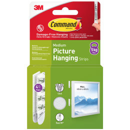 Command Taulunkiinnityspalat Medium 4 st ryhmässä Askartelu ja Harrastus / Järjestää / Kehykset / Taulunripustus @ Pen Store (128611)
