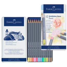 Goldfaber Aqua Akvarellikynät 12-setti Pastel ryhmässä Kynät / Taiteilijakynät / Akvarellikynät @ Pen Store (128726)