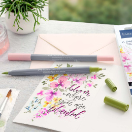 Goldfaber Aqua Dual Marker 6-setti Lettering ryhmässä Kynät / Taiteilijakynät / Maalitussit @ Pen Store (128731)