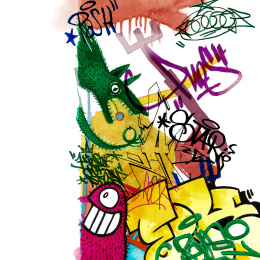 Goldfaber Aqua Dual Marker 6-setti Graffiti ryhmässä Kynät / Taiteilijakynät / Maalitussit @ Pen Store (128732)