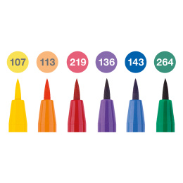 PITT Artist Brush 6 kpl Colour ryhmässä Kynät / Taiteilijakynät / Sivellintussit @ Pen Store (128747)