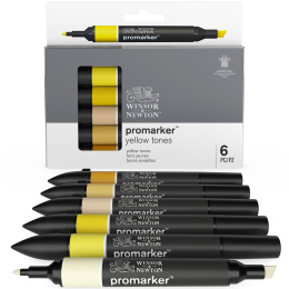 Promarker 6-setti Yellow tones ryhmässä Kynät / Taiteilijakynät / Maalitussit @ Pen Store (128776)