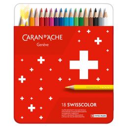 Swisscolor Värilliset lyijykynän kärjet 18 setti ryhmässä Kynät / Taiteilijakynät / Värikynät @ Pen Store (128910)