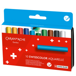 Swisscolor Aquarelle Pastelliliidut 10-sarja ryhmässä Taiteilijatarvikkeet / Liidut ja lyijyt / Pastelliliidut @ Pen Store (128916)