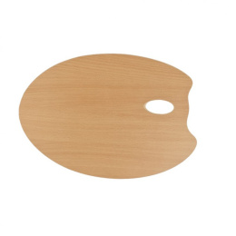 Puinen paletti Soikea 30 x 40 cm ryhmässä Taiteilijatarvikkeet / Ateljee / Paletit @ Pen Store (129181)