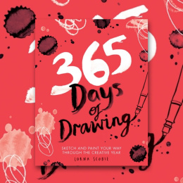 365 Days of Drawing ryhmässä Askartelu ja Harrastus / Kirjat / Inspiraatiokirjat @ Pen Store (129253)