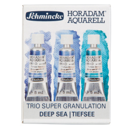 Horadam Super Granulation Set Deep Sea ryhmässä Taiteilijatarvikkeet / Taiteilijavärit / Akvarellivärit @ Pen Store (129297)