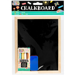 Chalkboard 20x16cm + Chalks & Eraser ryhmässä Kids / Lastenkynät / Lasten liidut @ Pen Store (129319)