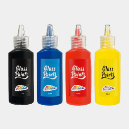 Glass Paints 4-set ryhmässä Askartelu ja Harrastus / Värit / Lasi- ja posliinimaalit @ Pen Store (129347)