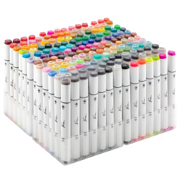 Dual-tip Marker 168-set + Storage ryhmässä Kynät / Taiteilijakynät / Maalitussit @ Pen Store (129348)