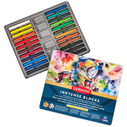 Inktense Blocks 24-setti ryhmässä Kynät / Taiteilijakynät / Akvarellikynät @ Pen Store (129545)