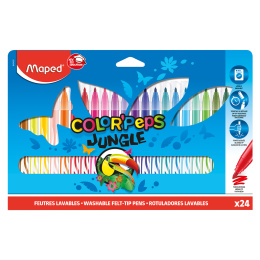 Colorpeps Tussit Jungle 24 kpl ryhmässä Kids / Lastenkynät / Lasten tussit @ Pen Store (129633)