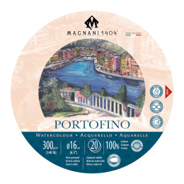 Akvarelliilehtiö Pyöristää Portofino 100% Puuvilla 300g 16cm 20 Sheets ryhmässä Paperit ja Lehtiöt / Taiteilijalehtiöt / Akvarellipaperit @ Pen Store (129656)