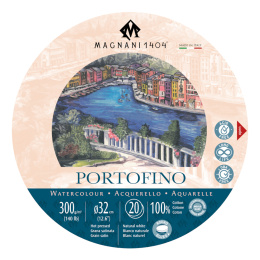 Akvarelliilehtiö Pyöristää Portofino 100% Puuvilla 300g 32cm 20 Sheets ryhmässä Paperit ja Lehtiöt / Taiteilijalehtiöt / Akvarellipaperit @ Pen Store (129657)