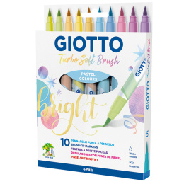 Turbo Soft Brush Pen Pastel 10-setti ryhmässä Kids / Lastenkynät / Lasten tussit @ Pen Store (129957)