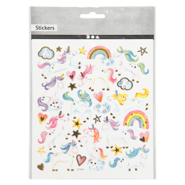 Stickers Unicorns 1 arkki ryhmässä Kids / Hauskaa oppimista / Stickers @ Pen Store (129988)