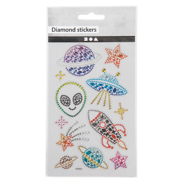 Diamond Stickers Avaruus 1 arkki ryhmässä Kids / Hauskaa oppimista / Stickers @ Pen Store (130008)