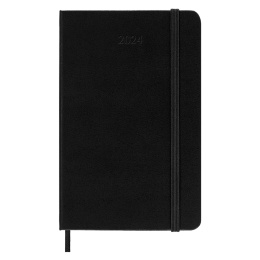 12M Weekly Notebook Hardcover Pocket Black ryhmässä Paperit ja Lehtiöt / Kalenterit / 12 kk kalenterit @ Pen Store (130164)