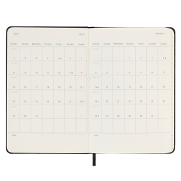 12M Weekly Planner Vertical Hardcover Pocket Black ryhmässä Paperit ja Lehtiöt / Kalenterit / 12 kk kalenterit @ Pen Store (130176)