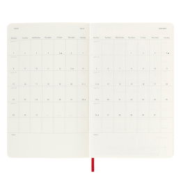 12M Daily Kalenteri Softcover Large Red ryhmässä Paperit ja Lehtiöt / Kalenterit / 12 kk kalenterit @ Pen Store (130188)