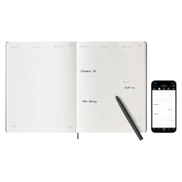12M M+ Digital Planner Weekly Note XL Black ryhmässä Paperit ja Lehtiöt / Kalenterit / 12 kk kalenterit @ Pen Store (130206)