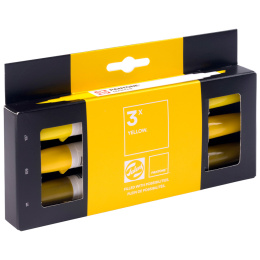 Marker 3 kpl Yellow ryhmässä Kynät / Taiteilijakynät / Maalitussit @ Pen Store (130478)