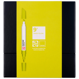 Marker 9 kpl Green Yellow ryhmässä Kynät / Taiteilijakynät / Maalitussit @ Pen Store (130488)