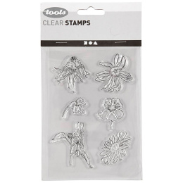 Clear Stamps Kukat ryhmässä Askartelu ja Harrastus / Harrastustarvikkeet / Leimasimet @ Pen Store (130561)