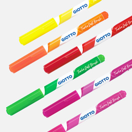 Turbo Soft Brush Pen Fluo 6-setti ryhmässä Kids / Lastenkynät / Lasten tussit @ Pen Store (130608)