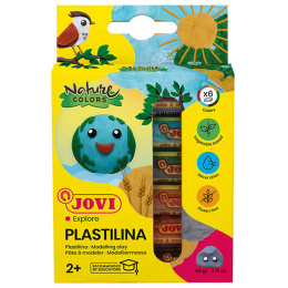 Plastilina Muovailusavi 6 kpl Nature 15 g ryhmässä Kids / Lasten askartelu ja värit / Savella askartelu @ Pen Store (130620)