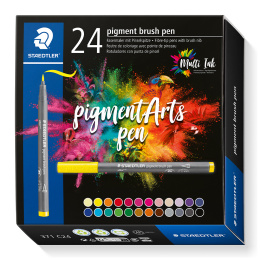 Pigment Arts Brush Pen 24-setti ryhmässä Kynät / Taiteilijakynät / Sivellintussit @ Pen Store (130648)