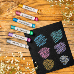 Öljypastellit Metallic 6-setti ryhmässä Taiteilijatarvikkeet / Liidut ja lyijyt / Pastelliliidut @ Pen Store (130651)