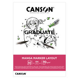 Graduate Manga Marker Layout Pad A4 70 g ryhmässä Paperit ja Lehtiöt / Taiteilijalehtiöt / Marker-lehtiöt @ Pen Store (130658)