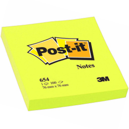 Post-it 76x76 Neon keltainen ryhmässä Paperit ja Lehtiöt / Kirjoitus ja muistiinpanot / Post-it ja muistilaput @ Pen Store (130677)